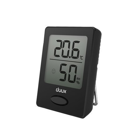 Duux Sense Hygrometer + Thermometer, Black, LCD display Duux Sense Hygrometer + Thermometer, Black, LCD display