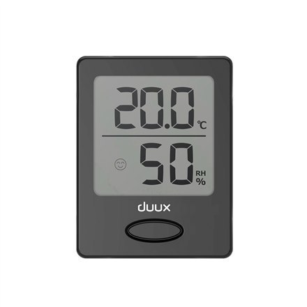 Duux Sense Hygrometer + Thermometer, Black, LCD display Duux Sense Hygrometer + Thermometer, Black, LCD display