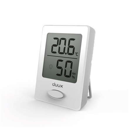 Duux Sense Hygrometer + Thermometer, White, LCD display Duux Sense Hygrometer + Thermometer, White, LCD display