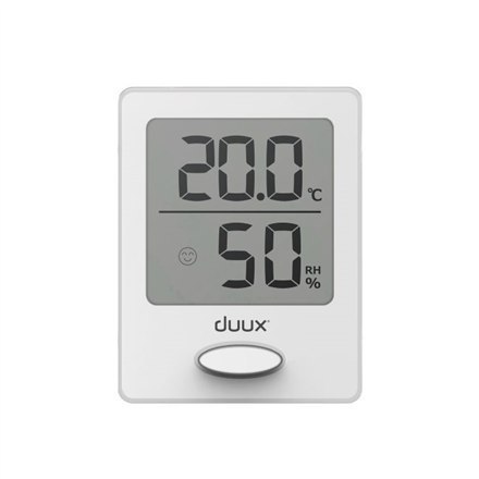 Duux Sense Hygrometer + Thermometer, White, LCD display Duux Sense Hygrometer + Thermometer, White, LCD display