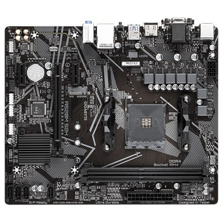 Gigabyte A520M S2H 1.0 Processor family AMD, Processor socket AM4, DDR4 DIMM, Memory slots 2, Chipset AMD A, Micro ATX Gigabyte A520M S2H 1.0 Processor family AMD, Processor socket AM4, DDR4 DIMM, Memory slots 2, Chipset AMD A, Micro ATX