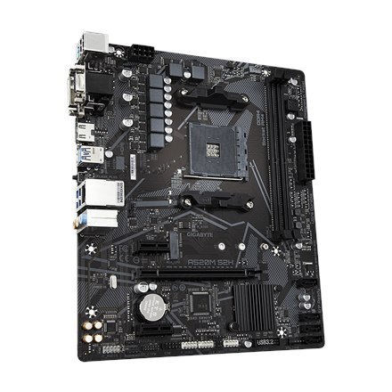 Gigabyte A520M S2H 1.0 Processor family AMD, Processor socket AM4, DDR4 DIMM, Memory slots 2, Chipset AMD A, Micro ATX Gigabyte A520M S2H 1.0 Processor family AMD, Processor socket AM4, DDR4 DIMM, Memory slots 2, Chipset AMD A, Micro ATX
