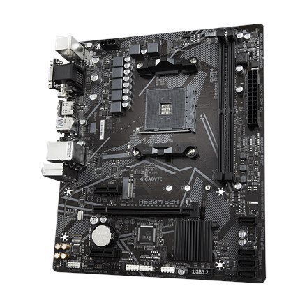 Gigabyte A520M S2H 1.0 Processor family AMD, Processor socket AM4, DDR4 DIMM, Memory slots 2, Chipset AMD A, Micro ATX Gigabyte A520M S2H 1.0 Processor family AMD, Processor socket AM4, DDR4 DIMM, Memory slots 2, Chipset AMD A, Micro ATX