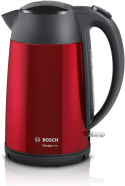 Czajnik Elektryczny Bosch Kettle DesignLine TWK3P424 Electric, 2400 W, 1.7 L, Stainless steel, 360° rotational base, Red Czajnik Elektryczny Bosch Kettle DesignLine TWK3P424 Electric, 2400 W, 1.7 L, Stainless steel, 360° rotational base, Red