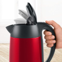 Czajnik Elektryczny Bosch Kettle DesignLine TWK3P424 Electric, 2400 W, 1.7 L, Stainless steel, 360° rotational base, Red Czajnik Elektryczny Bosch Kettle DesignLine TWK3P424 Electric, 2400 W, 1.7 L, Stainless steel, 360° rotational base, Red