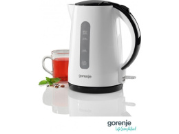 Czajnik Elektryczny Gorenje Kettle K17PLBW Electric, 2200 W, 1.7 L, Plastic + metal, 360° rotational base, White