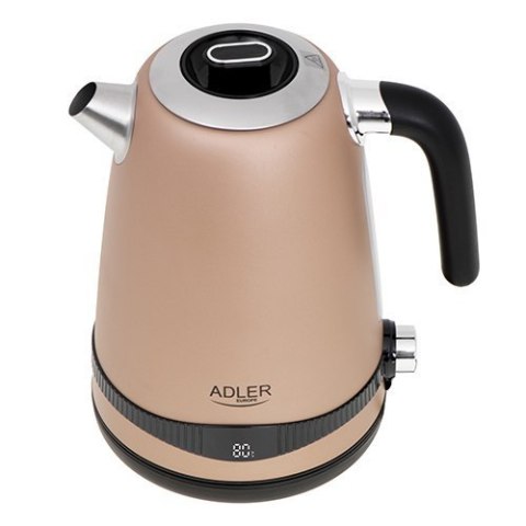 Adler Kettle AD 1295 Electric, 2200 W, 1.7 L, Stainless steel, 360° rotational base, Golden Adler Kettle AD 1295 Electric, 2200 W, 1.7 L, Stainless steel, 360° rotational base, Golden