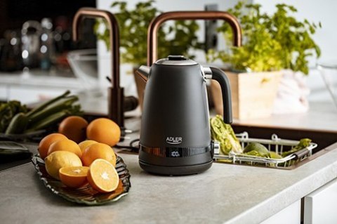 Adler Kettle AD 1295b Electric, 2200 W, 1.7 L, Stainless steel, 360° rotational base, Black Adler Kettle AD 1295b Electric, 2200 W, 1.7 L, Stainless steel, 360° rotational base, Black