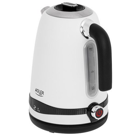 Adler Kettle AD 1295w Electric, 2200 W, 1.7 L, Stainless steel, 360 rotational base, White Adler Kettle AD 1295w Electric, 2200 W, 1.7 L, Stainless steel, 360 rotational base, White