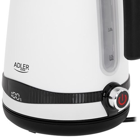 Adler Kettle AD 1295w Electric, 2200 W, 1.7 L, Stainless steel, 360 rotational base, White Adler Kettle AD 1295w Electric, 2200 W, 1.7 L, Stainless steel, 360 rotational base, White