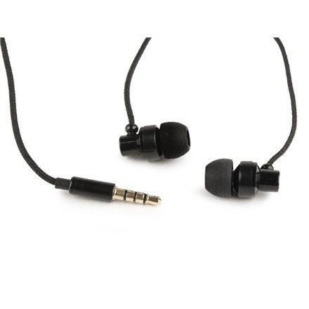 Gembird Metal earphones with microphone "Paris" 3.5 mm, Black, Built-in microphone Gembird Metal earphones with microphone "Paris" 3.5 mm, Black, Built-in microphone