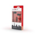 Gembird Metal earphones with microphone "Paris" 3.5 mm, Black, Built-in microphone Gembird Metal earphones with microphone "Paris" 3.5 mm, Black, Built-in microphone