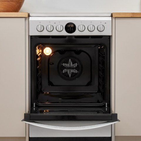 INDESIT Cooker IS5V8CHX/E Hob type Electric, Oven type Vitroceramic, Stainless steel, Width 50 cm, Grilling, Electronic, 57 L, D INDESIT Cooker IS5V8CHX/E Hob type Electric, Oven type Vitroceramic, Stainless steel, Width 50 cm, Grilling, Electronic, 57 L, D