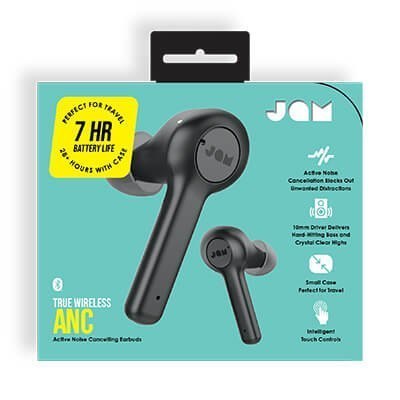 Jam Earbuds TWS ANC Wireless in-ear, Bluetooth, Black Jam Earbuds TWS ANC Wireless in-ear, Bluetooth, Black