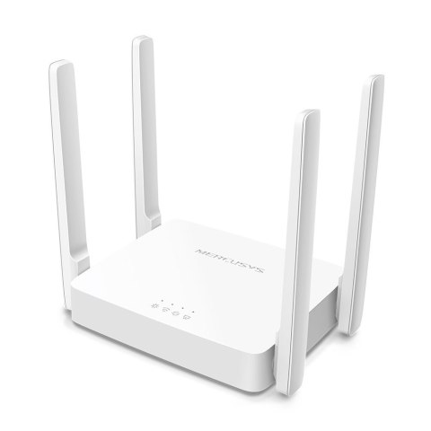 Mercusys Dual-Band Router AC10 802.11ac, 300+867 Mbit/s, 10/100 Mbit/s, Ethernet LAN (RJ-45) ports 2, Antenna type 4xFixed, Whit Mercusys Dual-Band Router AC10 802.11ac, 300+867 Mbit/s, 10/100 Mbit/s, Ethernet LAN (RJ-45) ports 2, Antenna type 4xFixed, Whit