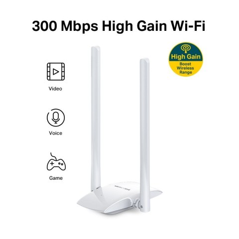 Mercusys High Gain Wireless USB Adapter MW300UH Mercusys High Gain Wireless USB Adapter MW300UH