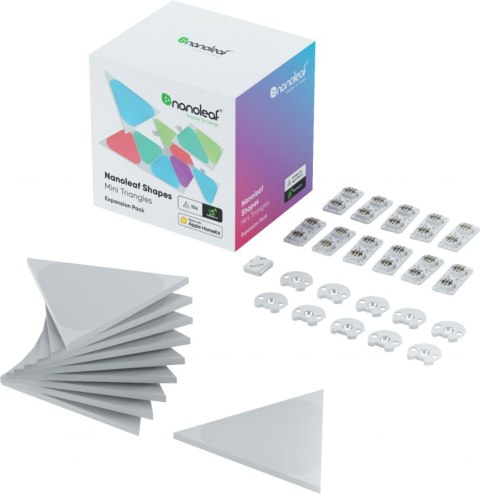 Nanoleaf Shapes Triangles Mini Expansion Pack (10 panels) 1 x 0.54 W, 16M+ colours, 2.4GHz WiFi b/g/n; Nanoleaf Shapes Triangles Mini Expansion Pack (10 panels) 1 x 0.54 W, 16M+ colours, 2.4GHz WiFi b/g/n;