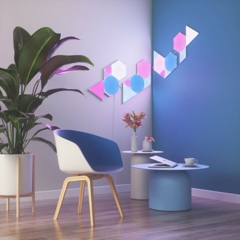 Nanoleaf Shapes Triangles Mini Expansion Pack (10 panels) 1 x 0.54 W, 16M+ colours, 2.4GHz WiFi b/g/n; Nanoleaf Shapes Triangles Mini Expansion Pack (10 panels) 1 x 0.54 W, 16M+ colours, 2.4GHz WiFi b/g/n;