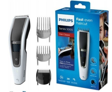 Philips Hair clipper HC5610/15 Cordless or corded, Number of length steps 28, Step precise 1 mm, Black/Grey Philips Hair clipper HC5610/15 Cordless or corded, Number of length steps 28, Step precise 1 mm, Black/Grey