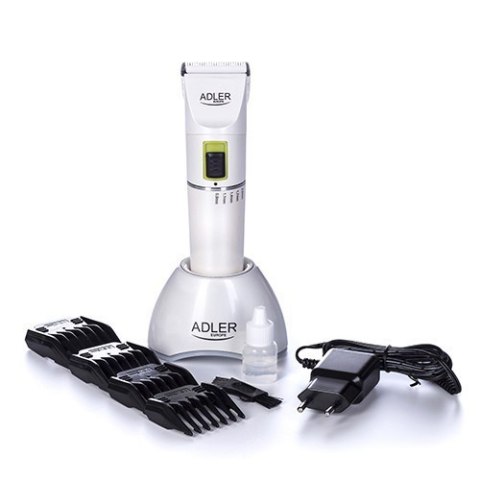 Adler Hair clipper AD 2827 Cordless or corded, Number of length steps 4, White Adler Hair clipper AD 2827 Cordless or corded, Number of length steps 4, White