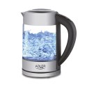 Adler Kettle AD 1247 NEW With electronic control, 1850 - 2200 W, 1.7 L, Stainless steel, glass, Stainless steel/Transparent, 360 Adler Kettle AD 1247 NEW With electronic control, 1850 - 2200 W, 1.7 L, Stainless steel, glass, Stainless steel/Transparent, 360