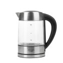 Adler Kettle AD 1247 NEW With electronic control, 1850 - 2200 W, 1.7 L, Stainless steel, glass, Stainless steel/Transparent, 360 Adler Kettle AD 1247 NEW With electronic control, 1850 - 2200 W, 1.7 L, Stainless steel, glass, Stainless steel/Transparent, 360