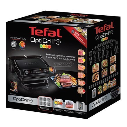 TEFAL OptiGrill+ GC712834 Contact grill, 2000 W, Black TEFAL OptiGrill+ GC712834 Contact grill, 2000 W, Black