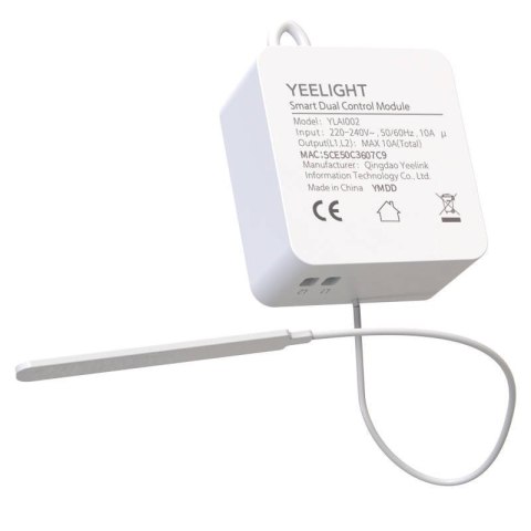 Yeelight Smart Dual Control Module 200 W, Wi-Fi IEEE 802.11 b/g/n 2.4GHz Yeelight Smart Dual Control Module 200 W, Wi-Fi IEEE 802.11 b/g/n 2.4GHz