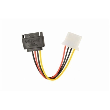 Gembird SATA (male) to Molex (female) power cable, 0.15 m Gembird SATA (male) to Molex (female) power cable, 0.15 m