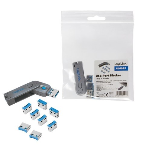 Logilink, USB port blocker (1x key and 8x locks), AU0045 Logilink Logilink, USB port blocker (1x key and 8x locks), AU0045 Logilink