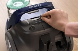 Philips PowerPro Active vacuum cleaner FC9556/09 Bagless, Louros Blue, 750 W, 1.5 L, 76 dB, HEPA filtration system,