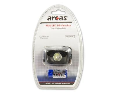 Arcas Headlight ARC1 LED, 1 W, 30-70 lm, 3 light functions Arcas Headlight ARC1 LED, 1 W, 30-70 lm, 3 light functions