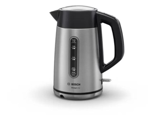 Bosch Kettle DesignLine TWK4P440 Electric, 2400 W, 1.7 L, Stainless steel, 360° rotational base, Stainless steel/Black Bosch Kettle DesignLine TWK4P440 Electric, 2400 W, 1.7 L, Stainless steel, 360° rotational base, Stainless steel/Black