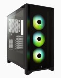 Corsair Tempered Glass Mid-Tower ATX Case iCUE 4000X RGB Side window, Mid-Tower, Black, Power supply included No, Steel, Temper Corsair Tempered Glass Mid-Tower ATX Case iCUE 4000X RGB Side window, Mid-Tower, Black, Power supply included No, Steel, Temper