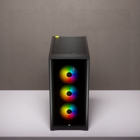 Corsair Tempered Glass Mid-Tower ATX Case iCUE 4000X RGB Side window, Mid-Tower, Black, Power supply included No, Steel, Temper Corsair Tempered Glass Mid-Tower ATX Case iCUE 4000X RGB Side window, Mid-Tower, Black, Power supply included No, Steel, Temper