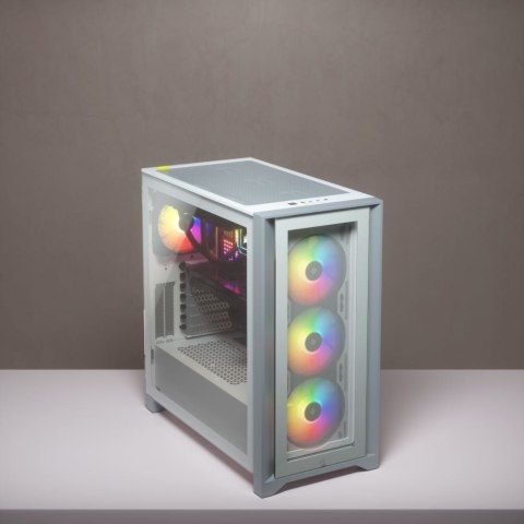 Corsair Tempered Glass Mid-Tower ATX Case iCUE 4000X RGB Side window, Mid-Tower, White, Power supply included No, Steel, Temper Corsair Tempered Glass Mid-Tower ATX Case iCUE 4000X RGB Side window, Mid-Tower, White, Power supply included No, Steel, Temper