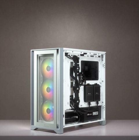 Corsair Tempered Glass Mid-Tower ATX Case iCUE 4000X RGB Side window, Mid-Tower, White, Power supply included No, Steel, Temper Corsair Tempered Glass Mid-Tower ATX Case iCUE 4000X RGB Side window, Mid-Tower, White, Power supply included No, Steel, Temper