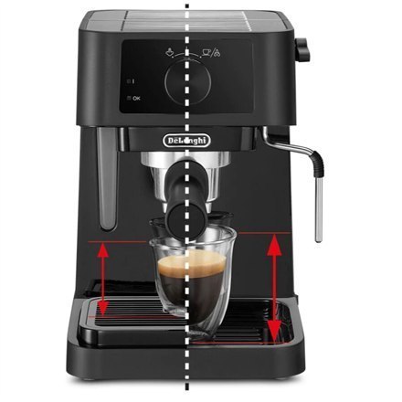 Delonghi Coffee Maker EC230 Pump pressure 15 bar, Built-in milk frother, 1100 W, Semi-automatic, Black Delonghi Coffee Maker EC230 Pump pressure 15 bar, Built-in milk frother, 1100 W, Semi-automatic, Black