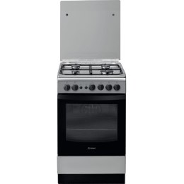 INDESIT Cooker IS5G1PMX/E Hob type Gas, Oven type Electric, Inox, Width 50 cm, Grilling, 59 L, Depth 60 cm