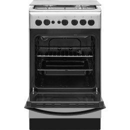 INDESIT Cooker IS5G1PMX/E Hob type Gas, Oven type Electric, Inox, Width 50 cm, Grilling, 59 L, Depth 60 cm