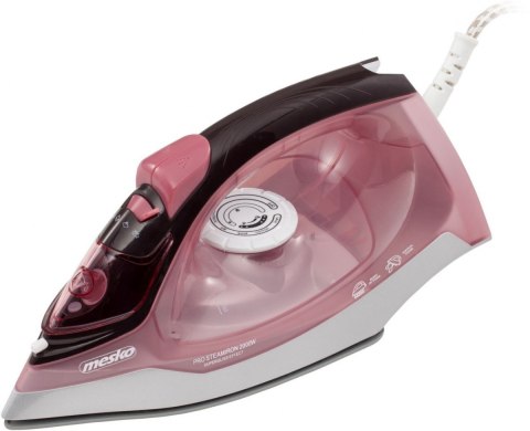 Mesko Iron MS 5028 Steam Iron, 2600 W, Continuous steam 35 g/min, Steam boost performance 60 g/min, Pink/Grey Mesko Iron MS 5028 Steam Iron, 2600 W, Continuous steam 35 g/min, Steam boost performance 60 g/min, Pink/Grey