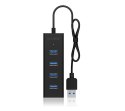 Raidsonic 4 port USB 3.0 hub IB-HUB1409-U3 Black Raidsonic 4 port USB 3.0 hub IB-HUB1409-U3 Black
