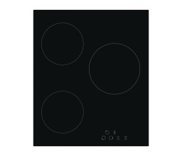Simfer Hob H4.030.DECSP Vitroceramic, Number of burners/cooking zones 3 Hi-Light Heater Zones, Touch control, Black
