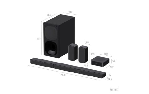 Sony HT-S40R 5.1ch Home Cinema Soundbar with Wireless Rear Speakers