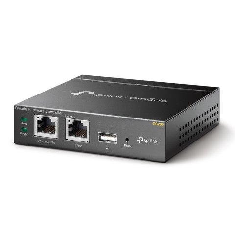 TP-LINK Omada Hardware Controller OC200 10/100 Mbit/s, Ethernet LAN (RJ-45) ports 2, PoE in TP-LINK Omada Hardware Controller OC200 10/100 Mbit/s, Ethernet LAN (RJ-45) ports 2, PoE in