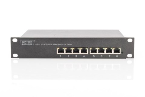 Digitus 8-port Gigabit Ethernet PoE switch DN-95317 10/100/1000 Mbps (RJ-45), Unmanaged, Rack mountable, Power supply type Inter Digitus 8-port Gigabit Ethernet PoE switch DN-95317 10/100/1000 Mbps (RJ-45), Unmanaged, Rack mountable, Power supply type Inter
