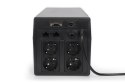 Digitus Line-Interactive UPS DN-170074, 1000VA, 600W, 2x 12V/7Ah battery, 4x CEE 7/7 outlet, 2x RJ45, 1x USB 2.0 type B, 1x RS23 Digitus Line-Interactive UPS DN-170074, 1000VA, 600W, 2x 12V/7Ah battery, 4x CEE 7/7 outlet, 2x RJ45, 1x USB 2.0 type B, 1x RS23