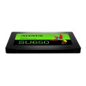 ADATA Ultimate SU650 256 GB, SSD form factor 2.5", SSD interface SATA 6Gb/s, Write speed 450 MB/s, Read speed 520 MB/s ADATA Ultimate SU650 256 GB, SSD form factor 2.5", SSD interface SATA 6Gb/s, Write speed 450 MB/s, Read speed 520 MB/s