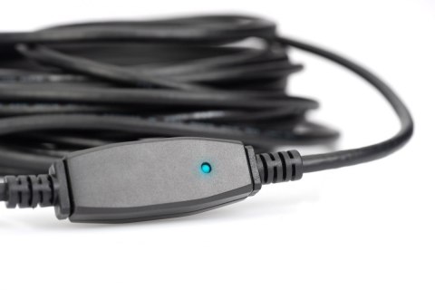 Digitus Extension cable DA-73105 10 m, Black Digitus Extension cable DA-73105 10 m, Black