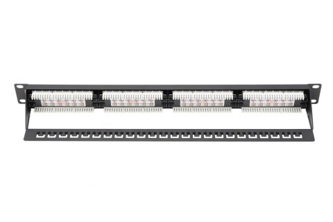 Digitus Patch Panel DN-91624U Black, 48.2 x 4.4 x 10.9 cm, Category: CAT 6; Ports: 24 x RJ45; Retention strength: 7.7 kg; Insert Digitus Patch Panel DN-91624U Black, 48.2 x 4.4 x 10.9 cm, Category: CAT 6; Ports: 24 x RJ45; Retention strength: 7.7 kg; Insert